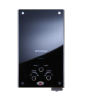 Fresh Gas Water Heater 10 Liters Crystal - Black With Adaptor LNG