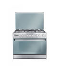 Unionaire Hero Cooker 5 Gas Burners 90*60 Cm With Fan Stainless Steel C69ssf2c447fosherop2wal