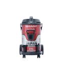SHARP Pail Can Vacuum Cleaner 2100 Watt In Red Color With Cloth Filter EC-CA2121-X