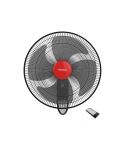 TORNADO Wall Fan 16 Inch With 4 Plastic Blades and Remote Control In Black Color EPS-16R
