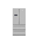 Beko Digital No Frost Refrigerator, 539 Liters, Silver - GNE60500X
