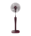TORNADO Stand Fan 4 Blades Burgundy 16 Inch
