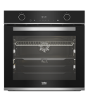 BEKO BUILT-IN GAS OVEN WITH ELECTRIC GRILL 60 CM BLACK BBVM13400XDS