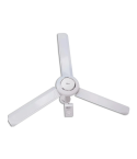 Black and White Ceiling Fan, 60 Inch, White - CF-6000