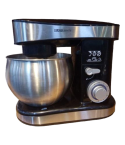 Black & White Professional Stand Mixer, 1200 Watt, 6.2 Liter Capacity, 6 Speeds, Black, SM-612