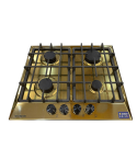 Fresh Built-in Gas Hob 4 Burners 60 Cm Stainless Steel Gold 9622 