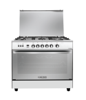 Fresh Gas Cooker  Hi-cast 5 Burners 90 Cm Stainless Steel