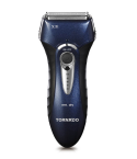 Tornado shaver with 3 blades shaving system and waterproof in dark blue color thp-32u