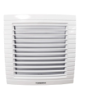 Tornado glass ventilating fan 10 x 10 cm privacy grid white tvg-10qw