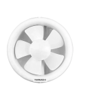 Tornado glass ventilating fan 15 cm white tvg-15rw