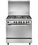 White point freestanding cookers 5 gas burners silver wpgc8060xa