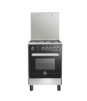 La germania freestanding cooker 60 x 60 4 gas burners stainless x black 6c40grb1x4aww