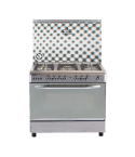 Royal Gas Cooker Caesar Cast Digital 5 Burners 60*90 Cm With Fan Stainless Steel - 2010294