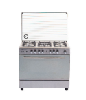  Royal Gas Cooker Crystal Cast 5 Burners 60*80 cm With Fan Stainless Steel - 2010224 