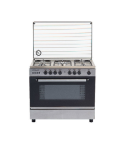 Royal Gas Cooker Fast Cast 5 Burners 60*90 cm With Fan Stainless Steel