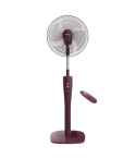 TORNADO Stand Fan 16 Inch 4 Blades Remote Maroon TSF75RED