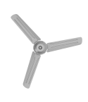 Tornado Ceiling Fan 56 Inch 3 Blades Silver Tcf56ws