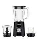 Tornado electric blender 500 watt 15 litre with 2 mills black x white bl500/2