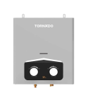 Tornado gas water heater 6 liter without chimney digital natural gas silver gh-6sn-s