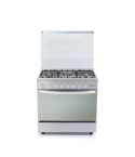 White point freestanding cookers 5 gas burners silver wpgc9060xam