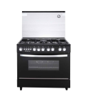 White Point WPGC9060BA Gas Cooker 5 Burners - 60x90 cm - Black