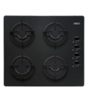 Zanussi built-in gas hob 4 burners black glass 60 cm - zgo62414ba
