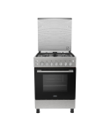 Zanussi cool cast Freestanding Gas Cooker, 4 Burners ZCG61296XB 