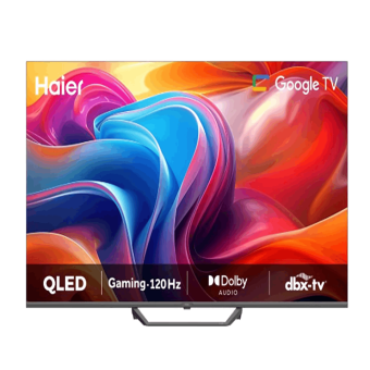 Haier Smart Frameless TV 55 inches, 4K Resolution, QLED  Built-in Receiver H55S80FUX