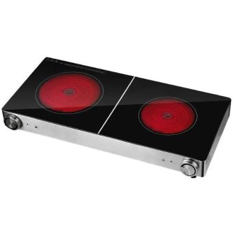 Fresh freestanding ceramic hob 2 burners 2800 watt black - wb-jtj-42