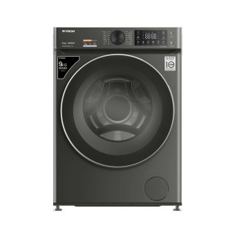 Fresh Automatic Washing Machine, 9 kg, 1400 RPM, Dark Gray, Steam, Inverter, Direct Drive, Digital, Code 22715 W9DD1455G2CG