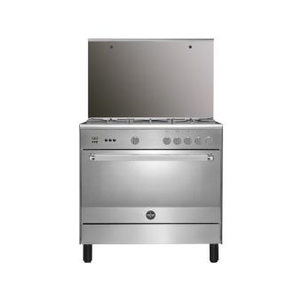 La germania freestanding cooker 90 x 60 cm 5 gas burners in stainless steel color 9c10gla1x4aww