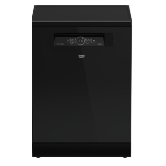 Beko Dishwasher 15 Set 6 Programs Inverter Black Glass BDFN36531GB