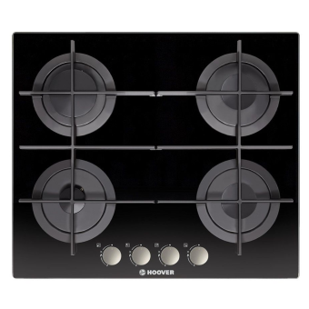 HOOVER Built-In Hob 60 x 60 4 Gas Burners Glass Black HGV64SMTCGB EGY