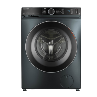 Toshiba Front Load Automatic Washing Machine, 9kg, Inverter Motor Morandi, Morandi Grey - Twbk100gf4egmk