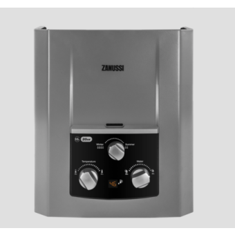  Water Heater Zanussi Delta Digital 6 Liter Natural Discharge Silver Built In Adapter
