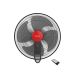 TORNADO Wall Fan 16 Inch With 4 Plastic Blades and Remote Control In Black Color EPS-16R