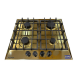 Fresh Built-in Gas Hob 4 Burners 60 Cm Stainless Steel Gold 9622 