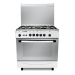 Fresh Gas Cooker Forno 5 Burners Stainless Fan 80x55 - 16608