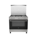 Zanussi 5-Burner Cool Cast Stainless Steel Cooker with 2 Fans, Safety Cast Iron ZCG91236XB Code 6579